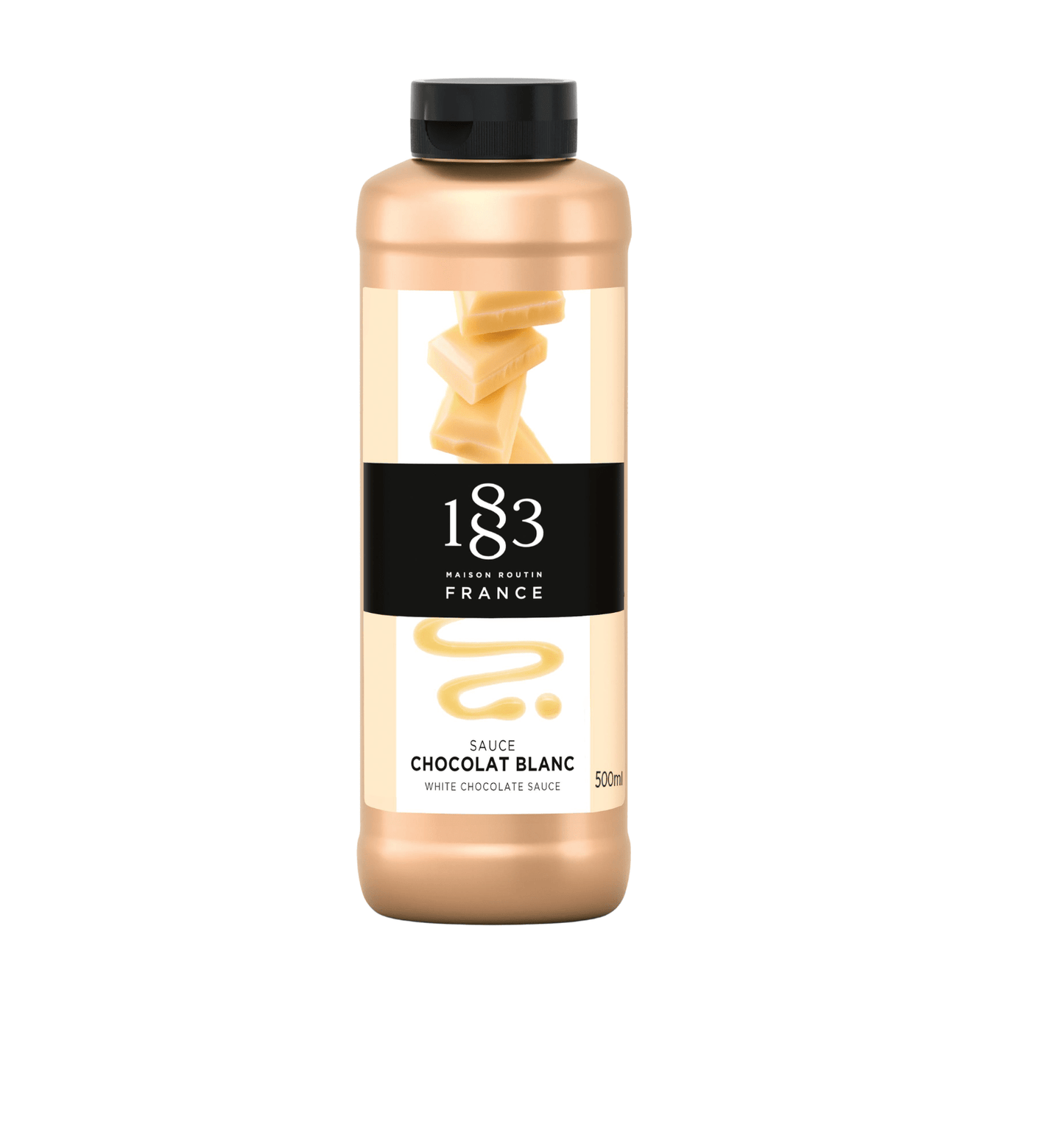 1883 White Chocolate Sauce (500ml) by 1883 Maison Routin | 1883 - Sauce | Good as Gold Coffee