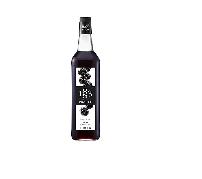 Blackberry - 1883 Syrup (1L PET Plastic Bottle) by 1883 Maison Routin | 1883 - Syrup | Good as Gold Coffee