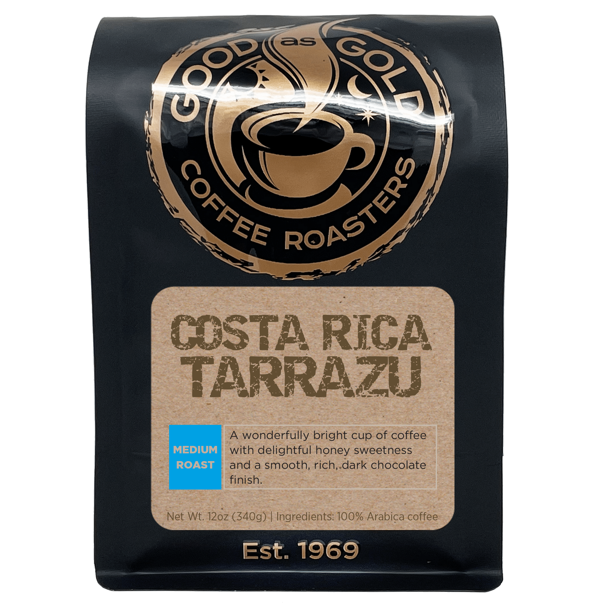 Costa Rica Tarrazu Coffee Beans | Good As Gold Coffee Roasers