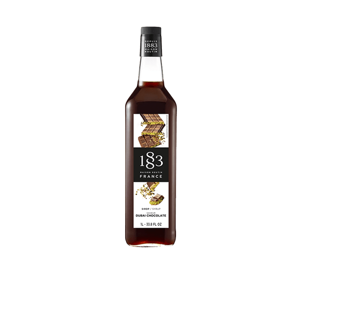 Dubai Chocolate - 1883 Syrup (1L PET Plastic Bottle) by 1883 Maison Routin | 1883 - Syrup | Good as Gold Coffee