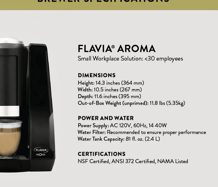 Flavia Aroma Coffee Brewer by Flavia | Single Cup Coffee | Good as Gold Coffee