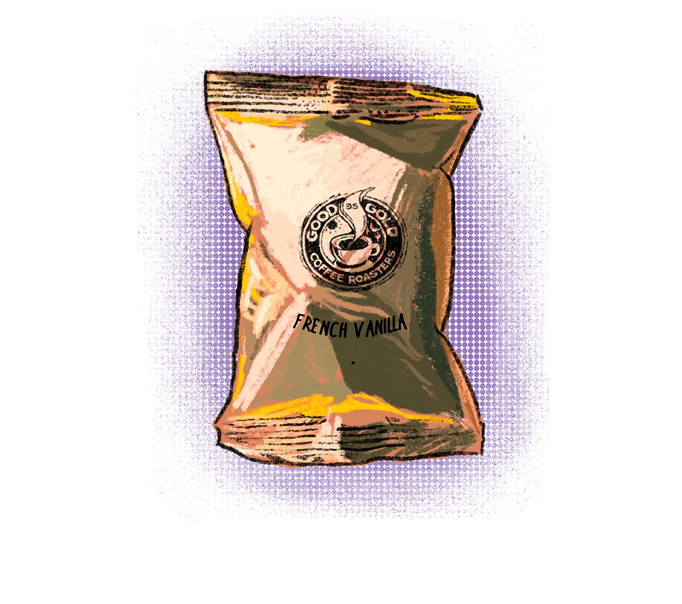 French Vanilla - 2.0oz ground coffee per pack by Good as Gold | Pre - Measured Coffee Packets | Good as Gold Coffee