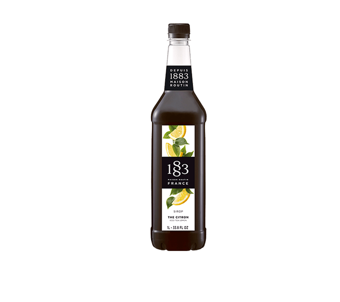 Iced Tea Lemon - 1883 Syrup (1L PET Plastic Bottle) by 1883 Maison Routin | 1883 - Syrup | Good as Gold Coffee
