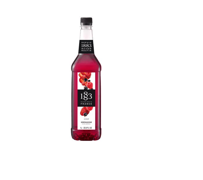 Mixed Berries - 1883 Syrup (1L PET Plastic Bottle) by 1883 Maison Routin | 1883 - Syrup | Good as Gold Coffee