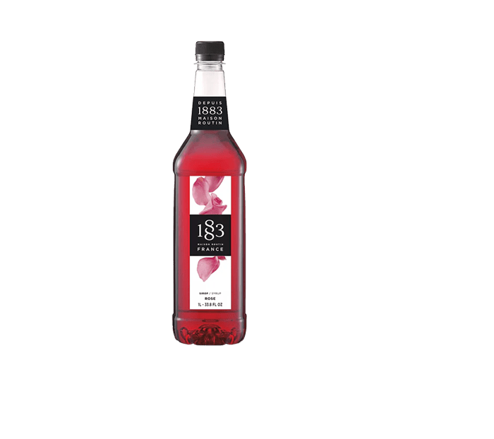 Rose - 1883 Syrup (1L PET Plastic Bottle) by 1883 Maison Routin | 1883 - Syrup | Good as Gold Coffee