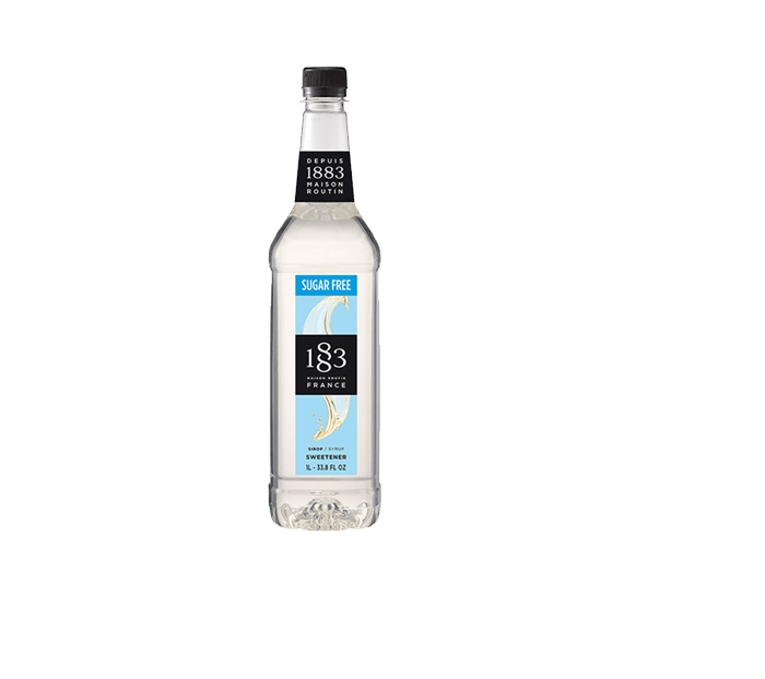 Sugar Free Sweetener - 1883 Syrup (1L PET Plastic Bottle) by 1883 Maison Routin | 1883 - Syrup | Good as Gold Coffee