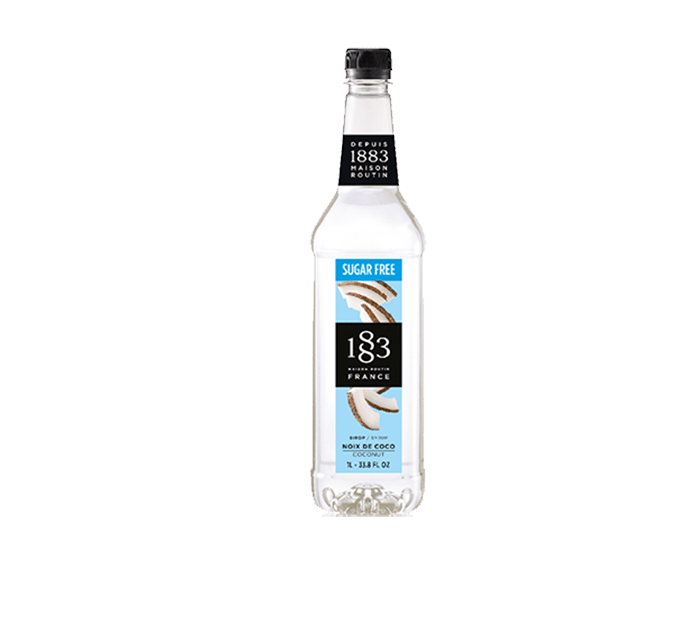 Sugar Free Coconut - 1883 Syrup (1L PET Plastic Bottle) by 1883 Maison Routin | 1883 - Syrup | Good as Gold Coffee