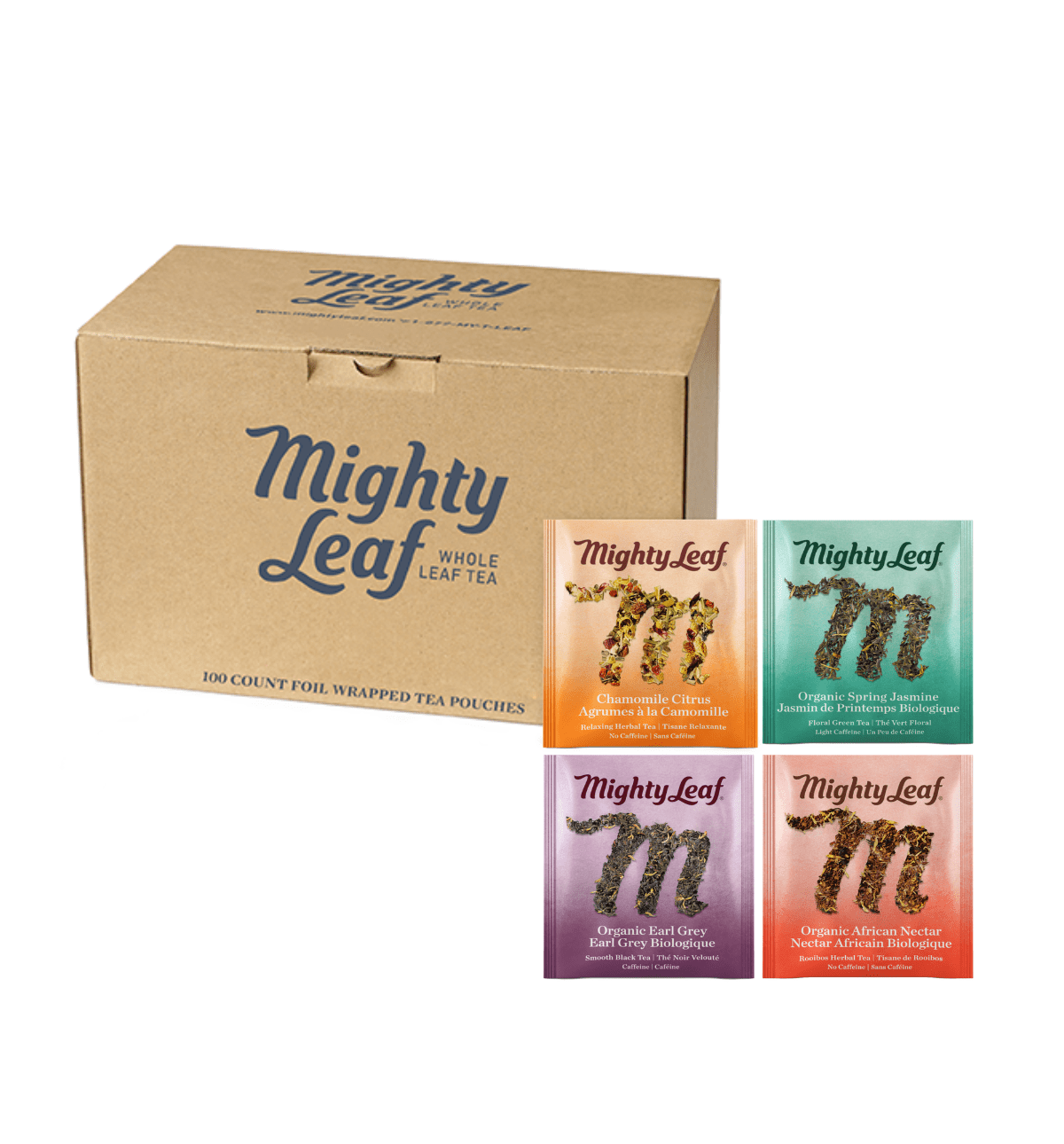 Mighty Leaf Tea | Green Tea Tropical Tea Bags |100 count Wholesale