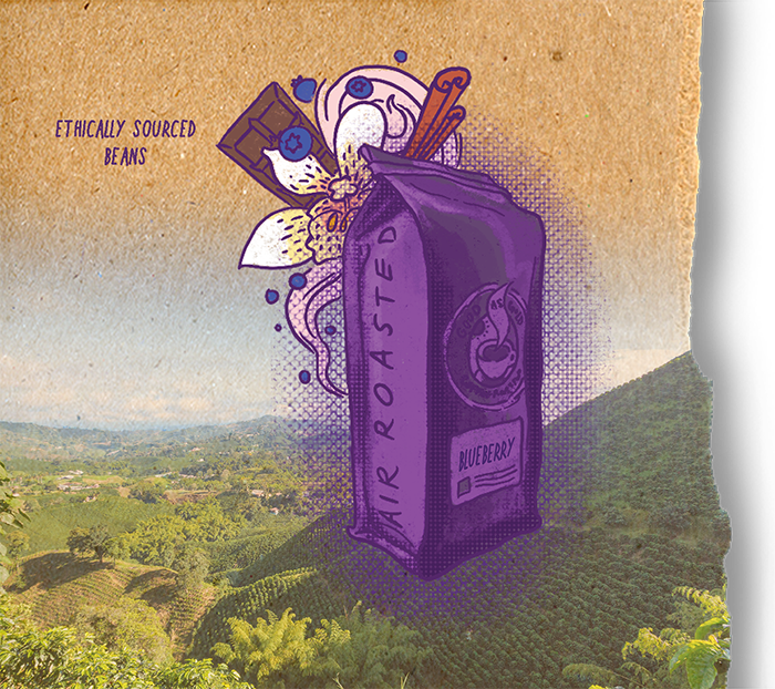 Blueberry by Good as Gold | Flavored - Coffee Beans | Good as Gold Coffee
