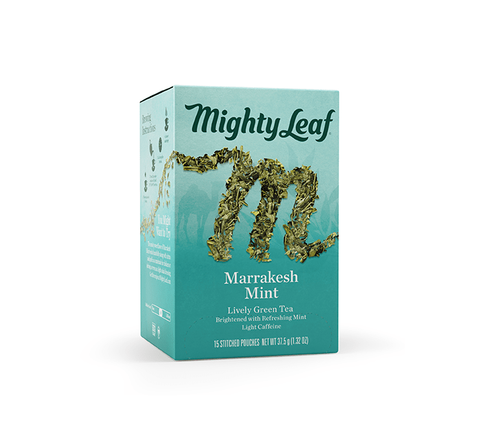 Mighty Leaf - Marrakesh Mint Tea Bags - 15 count – Good as Gold Coffee