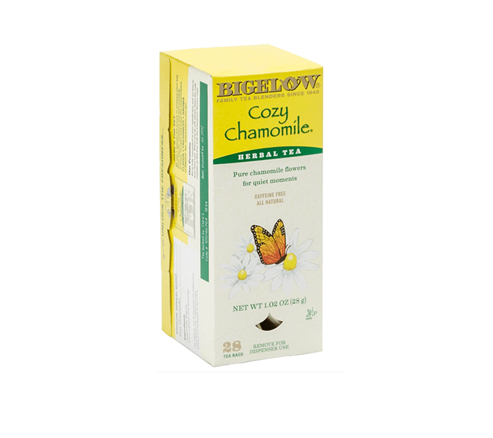 Cozy Chamomile Tea Bags by Bigelow Tea | Bigelow Tea - 28ct | Good as Gold Coffee