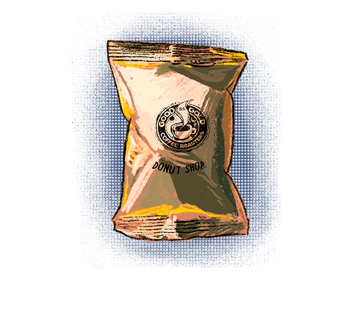 Donut Shop Coffee - 2oz ground coffee per pack by Good as Gold | Pre - Measured Coffee Packets | Good as Gold Coffee