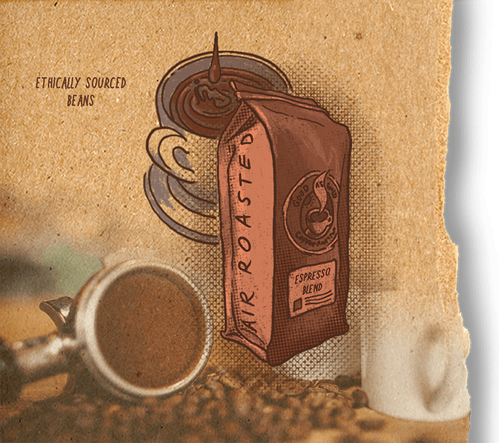 Espresso Blend (Dark Roast) by Good As Gold | Coffee Beans - Espresso | Good as Gold Coffee