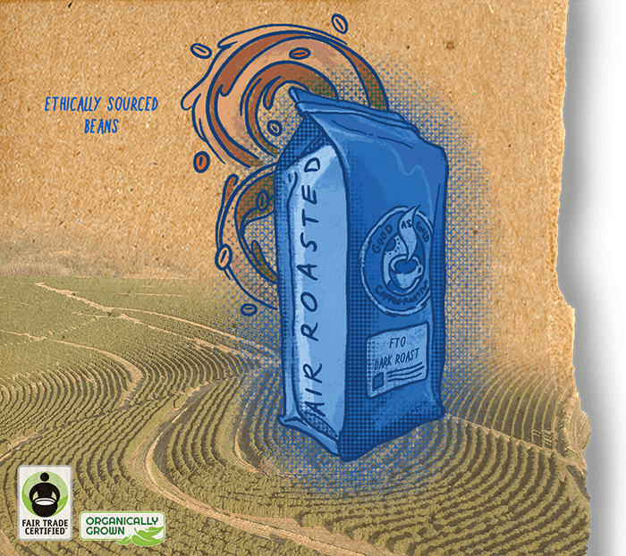 Fair Trade / Organic Dark Roast Blend by Good as Gold | Coffee Beans - Blends | Good as Gold Coffee