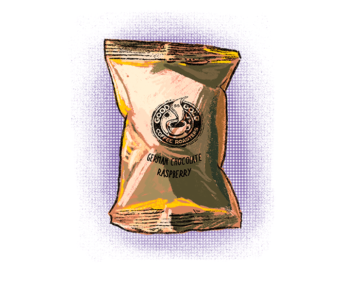 Chocolate Raspberry - 2.0oz ground coffee per pack by Good as Gold | Pre - Measured Coffee Packets | Good as Gold Coffee