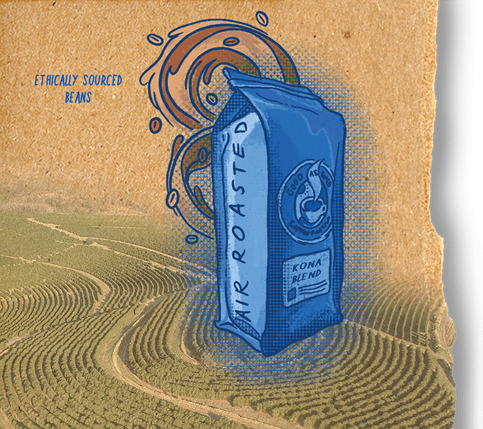 Kona Blend (Medium Roast) by Good as Gold | Coffee Beans - Blends | Good as Gold Coffee
