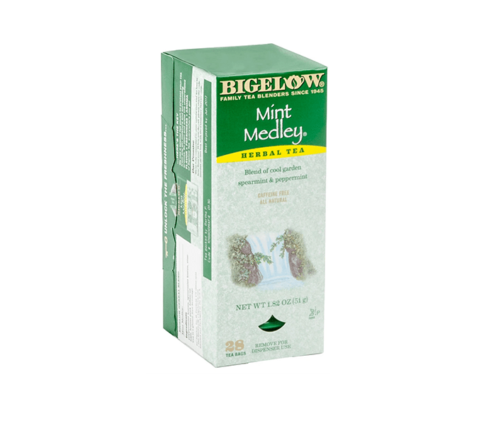 Mint Medley Tea Bags by Bigelow Tea | Bigelow Tea - 28ct | Good as Gold Coffee