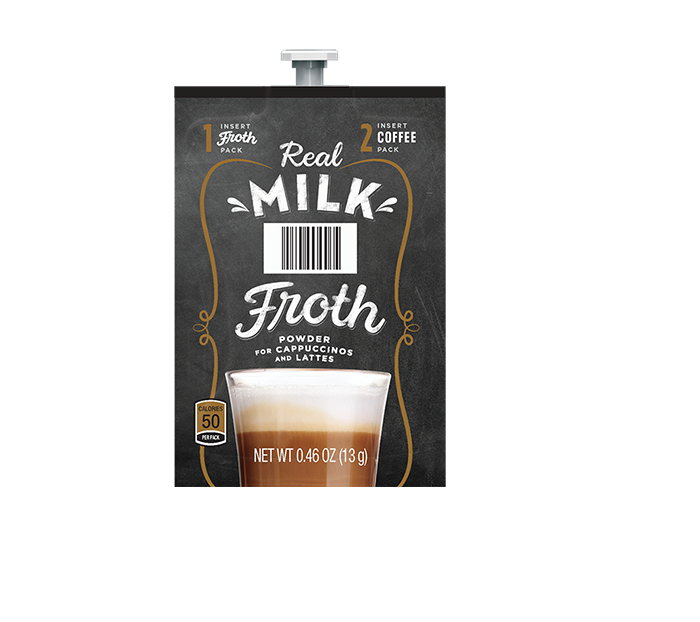 Flavia Real Milk Froth Freshpacks | 0.46 oz Packet | 72 Packets/Carton