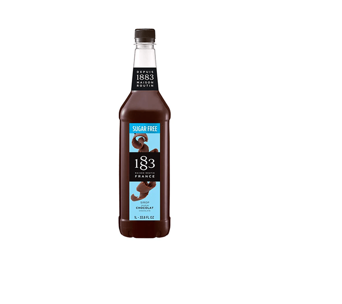 Sugar Free Chocolate - 1883 Syrup (1L PET Plastic Bottle) by 1883 Maison Routin | 1883 - Syrup | Good as Gold Coffee
