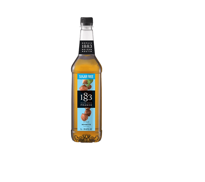 Sugar Free Hazelnut - 1883 Syrup (1L PET Plastic Bottle) by 1883 Maison Routin | 1883 - Syrup | Good as Gold Coffee