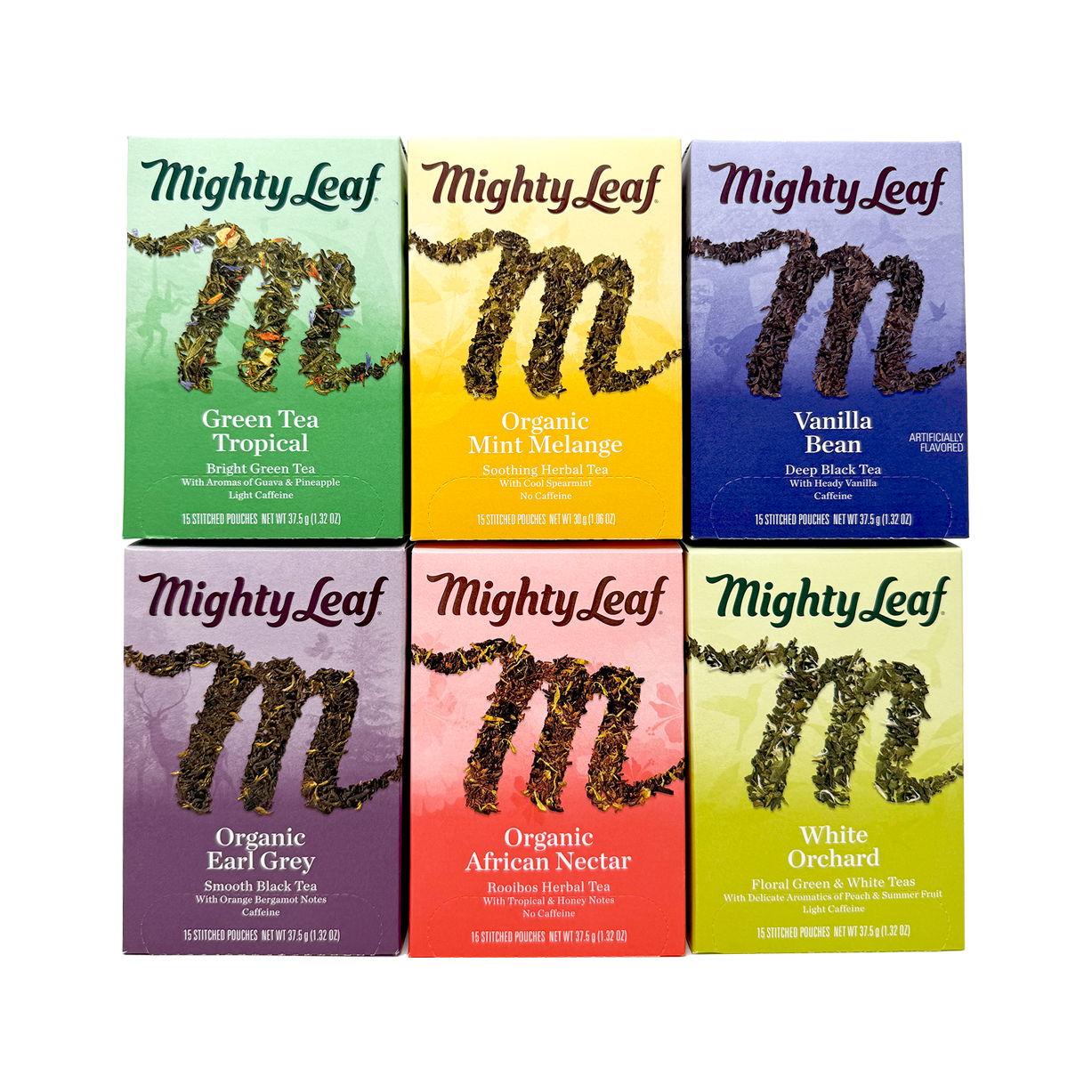 Mighty Leaf Six - Pack – Build Your Own 6 - Box Combo (90 Tea Bags Total) by Mighty Leaf Tea | Mighty Leaf - Build Your Own | Good as Gold Coffee