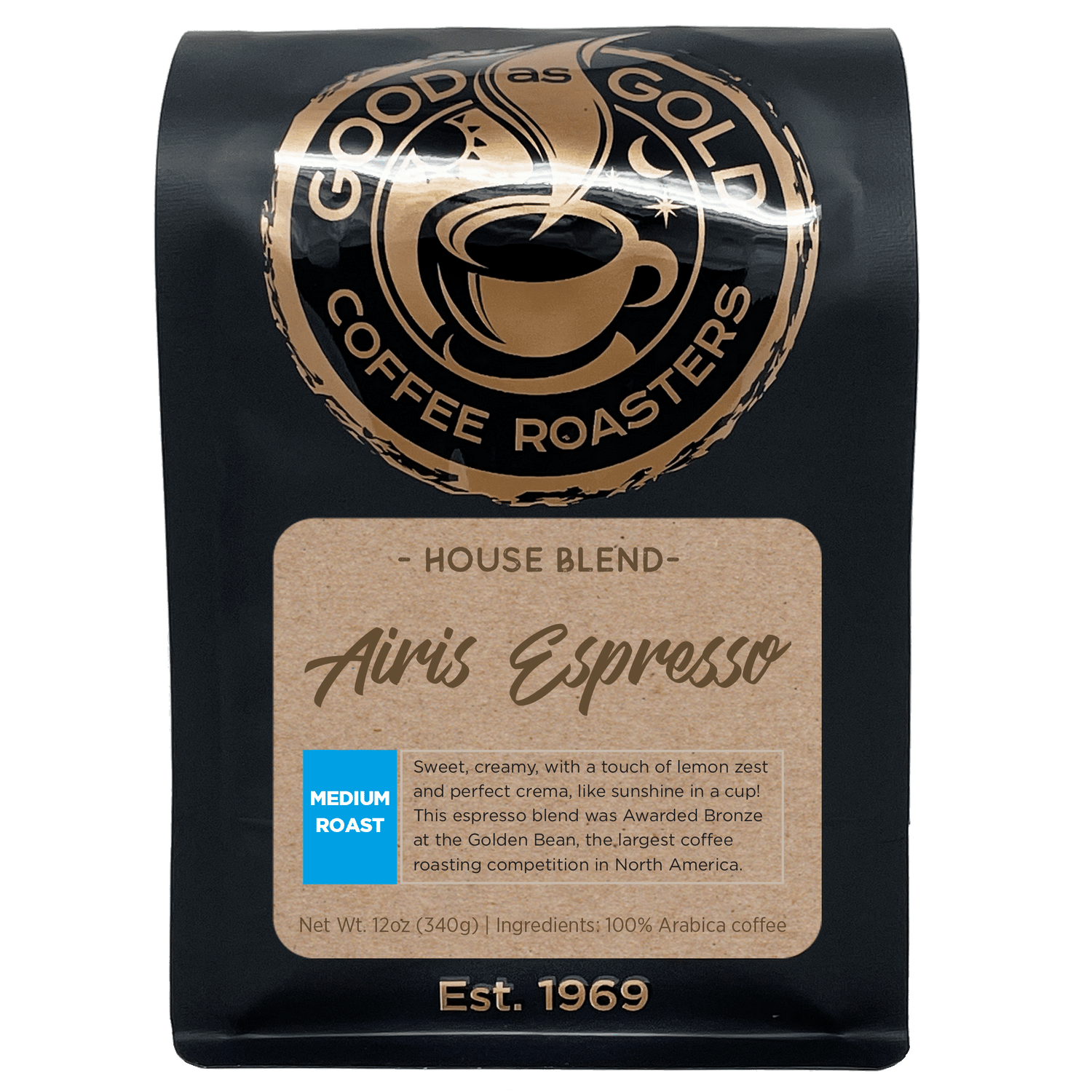 Airis Espresso (medium roast) by Good as Gold | Coffee Beans - Espresso | Good as Gold Coffee