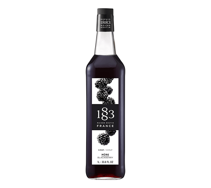 Blackberry - 1883 Syrup (1L PET Plastic Bottle) by 1883 Maison Routin | 1883 - Syrup | Good as Gold Coffee