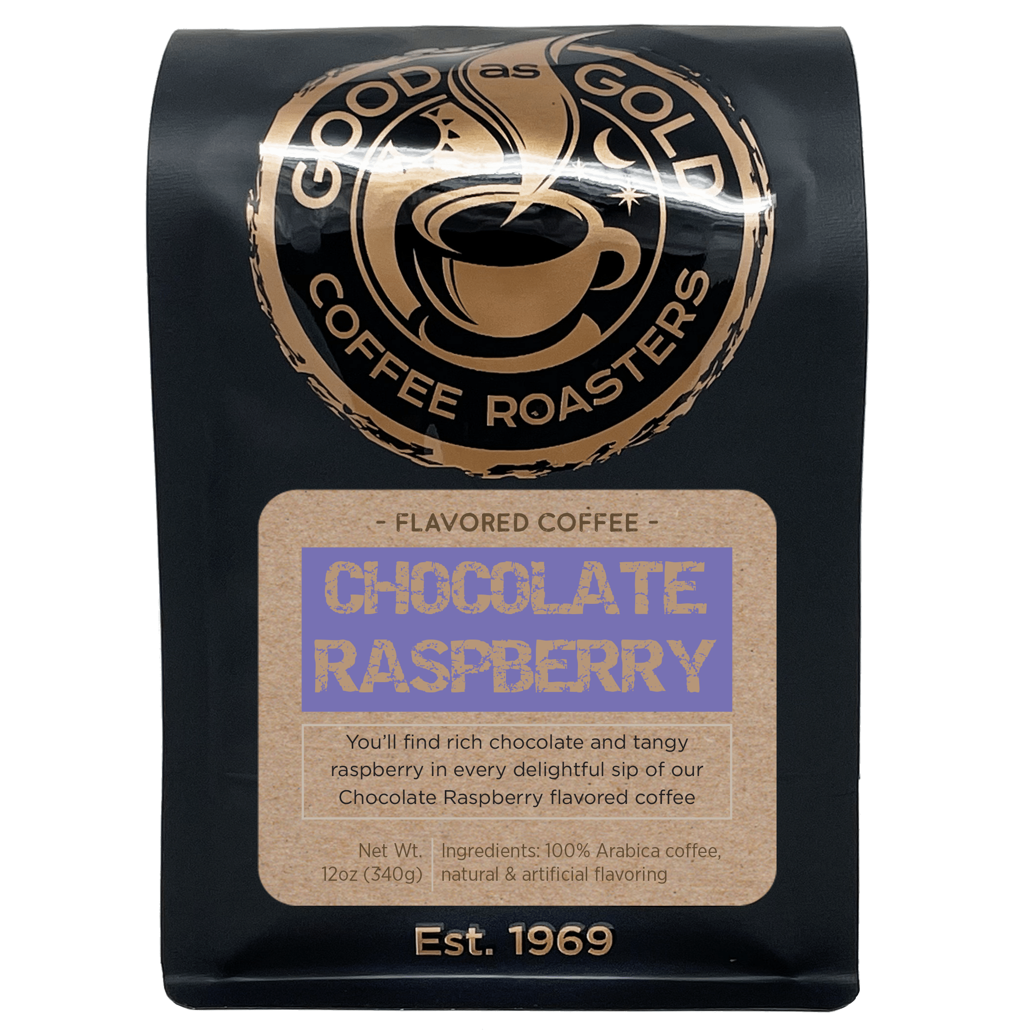 Chocolate Raspberry by Good as Gold | Flavored - Coffee Beans | Good as Gold Coffee