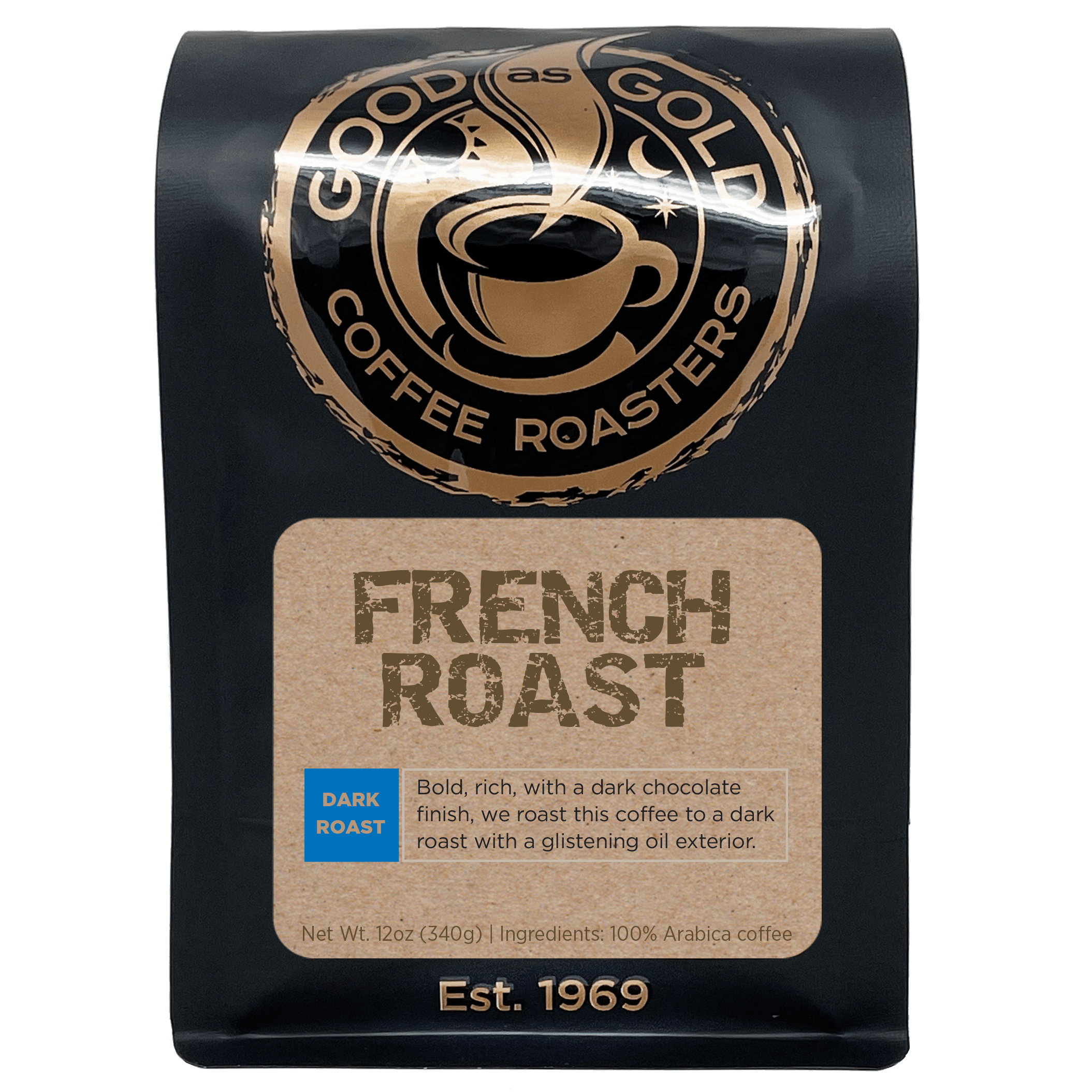 French Roast (Dark Roast) by Good as Gold | Coffee Beans - Blends | Good as Gold Coffee