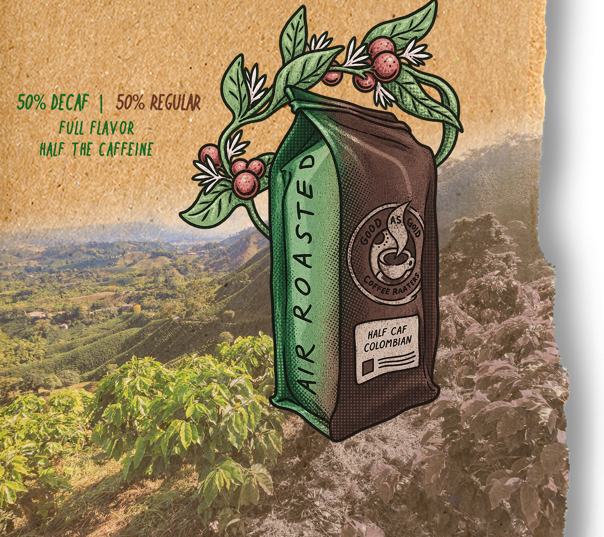 Half Caf Colombian (Medium Roast)