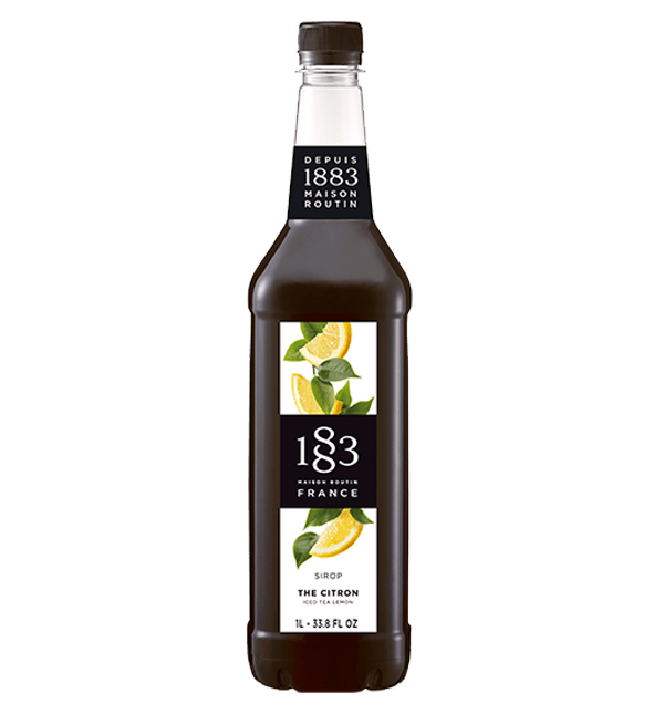 Iced Tea Lemon - 1883 Syrup (1L PET Plastic Bottle) by 1883 Maison Routin | 1883 - Syrup | Good as Gold Coffee