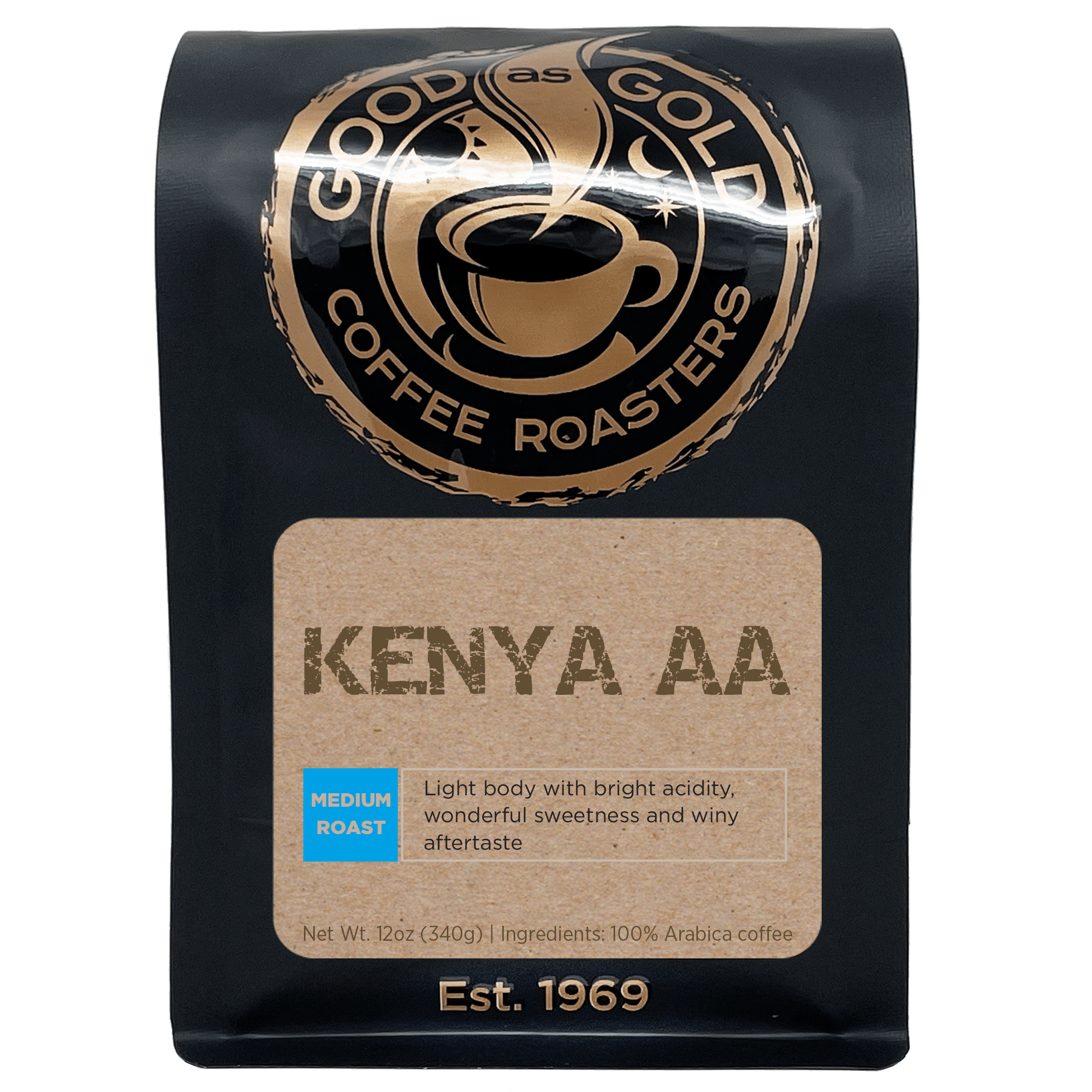 Kenya AA (Medium Roast) by Good as Gold | Coffee Beans - Single Origin | Good as Gold Coffee