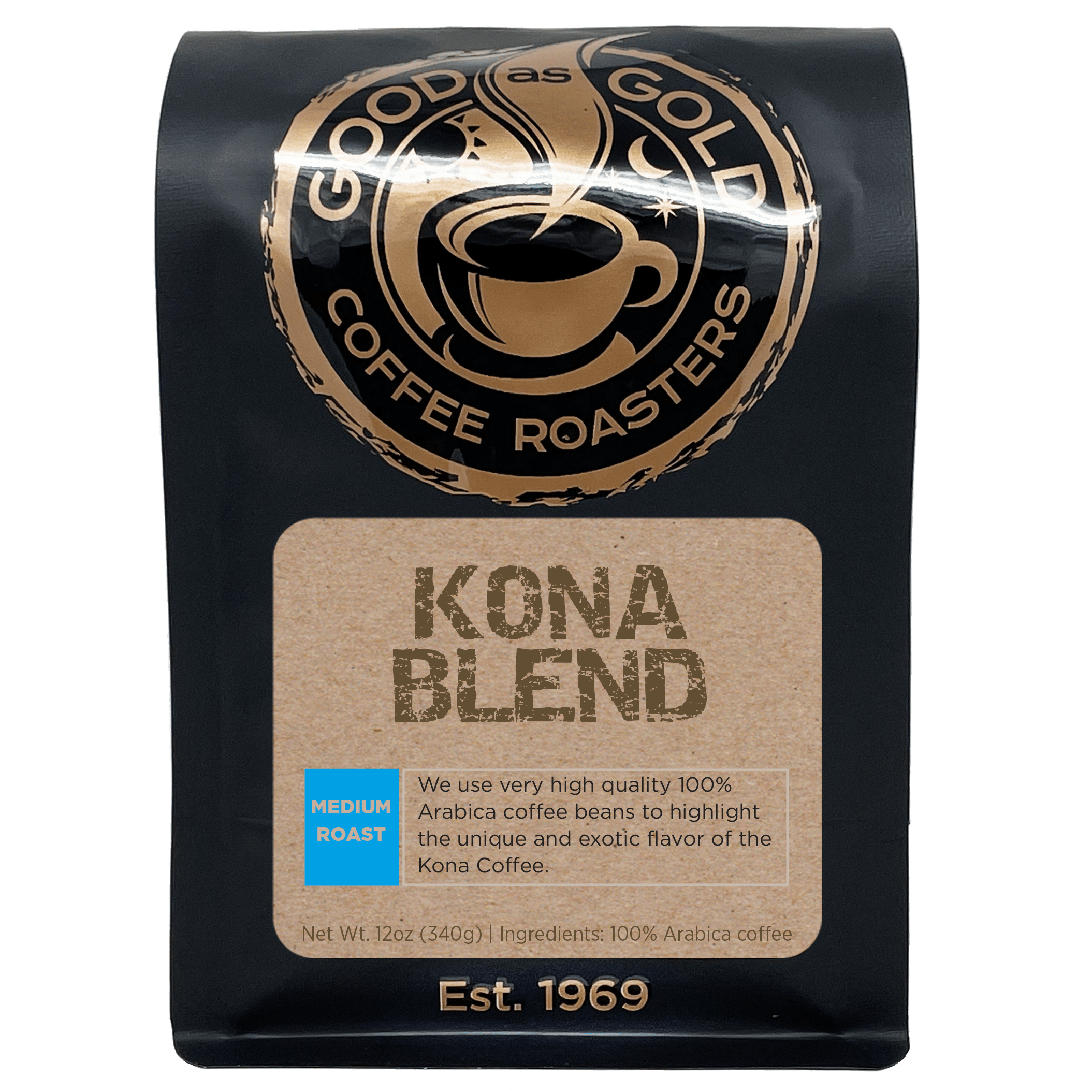 Kona Blend (Medium Roast) by Good as Gold | Coffee Beans - Blends | Good as Gold Coffee