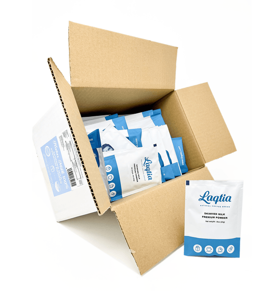 Laqtia Packets (CLEARANCE) - Skim Milk (100ct) by laqtia | specialty powder | Good as Gold Coffee