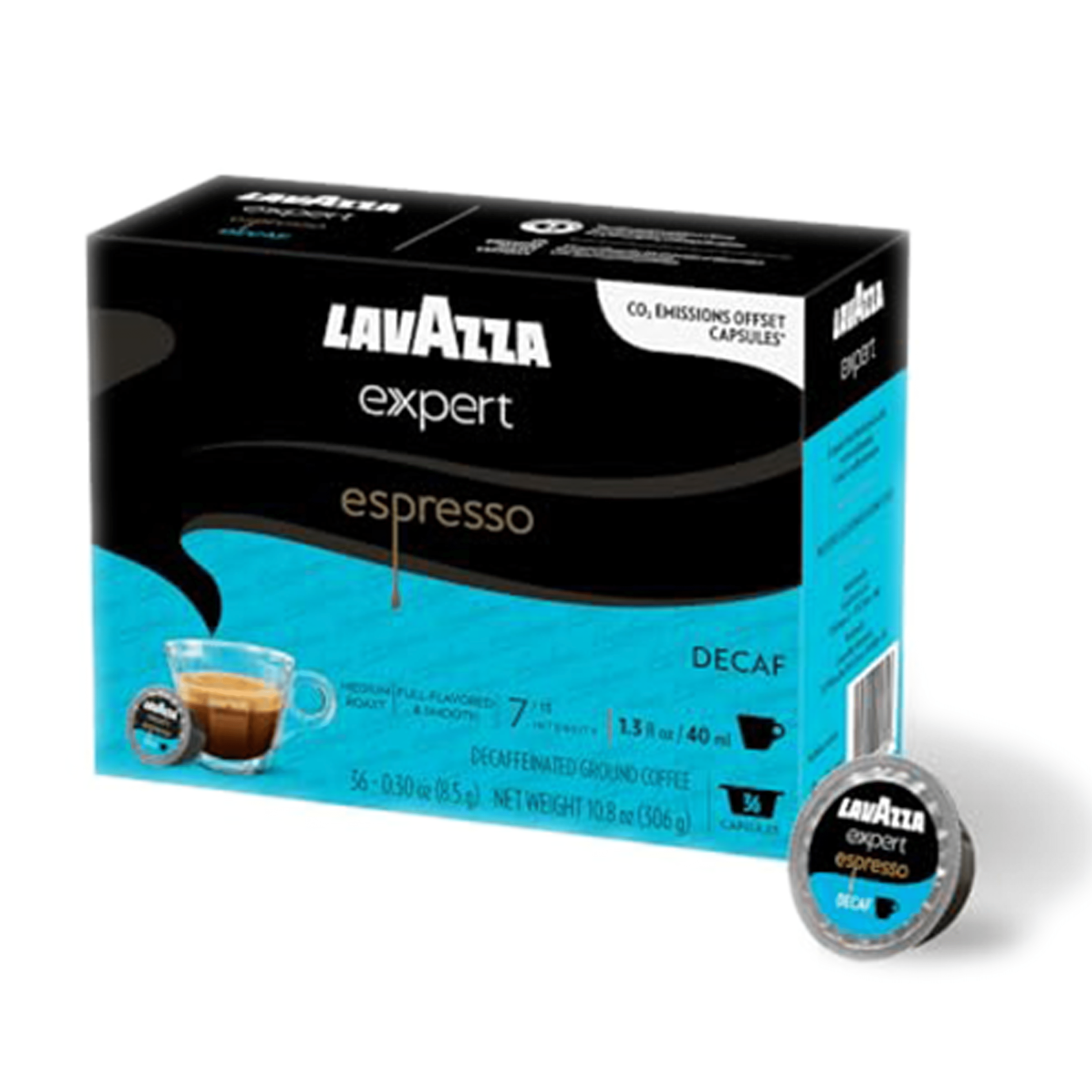Lavazza Expert Decaf Espresso [36 capsules] by Lavazza | Lavazza - Blue Capsules | Good as Gold Coffee