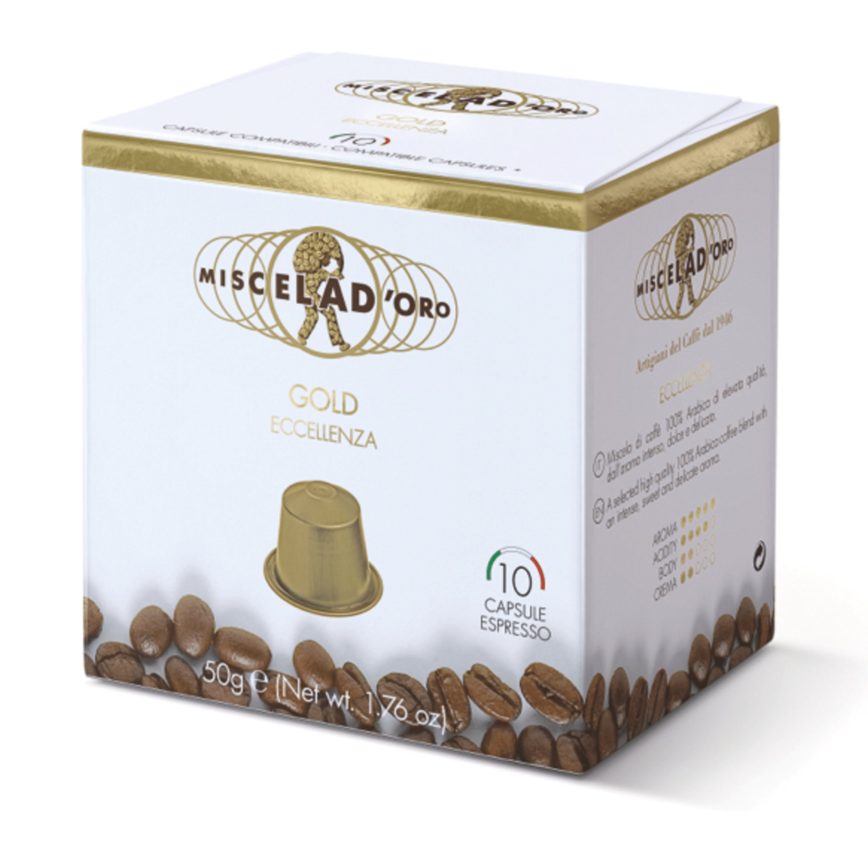 Gold Blend - Nespresso Compatible Capsules [10/box] by MiscelaD'Oro | | Good as Gold Coffee