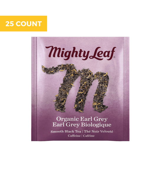 Organic Earl Grey Tea Bags - 25ct by Mighty Leaf Tea | Mighty Leaf - 25ct | Good as Gold Coffee