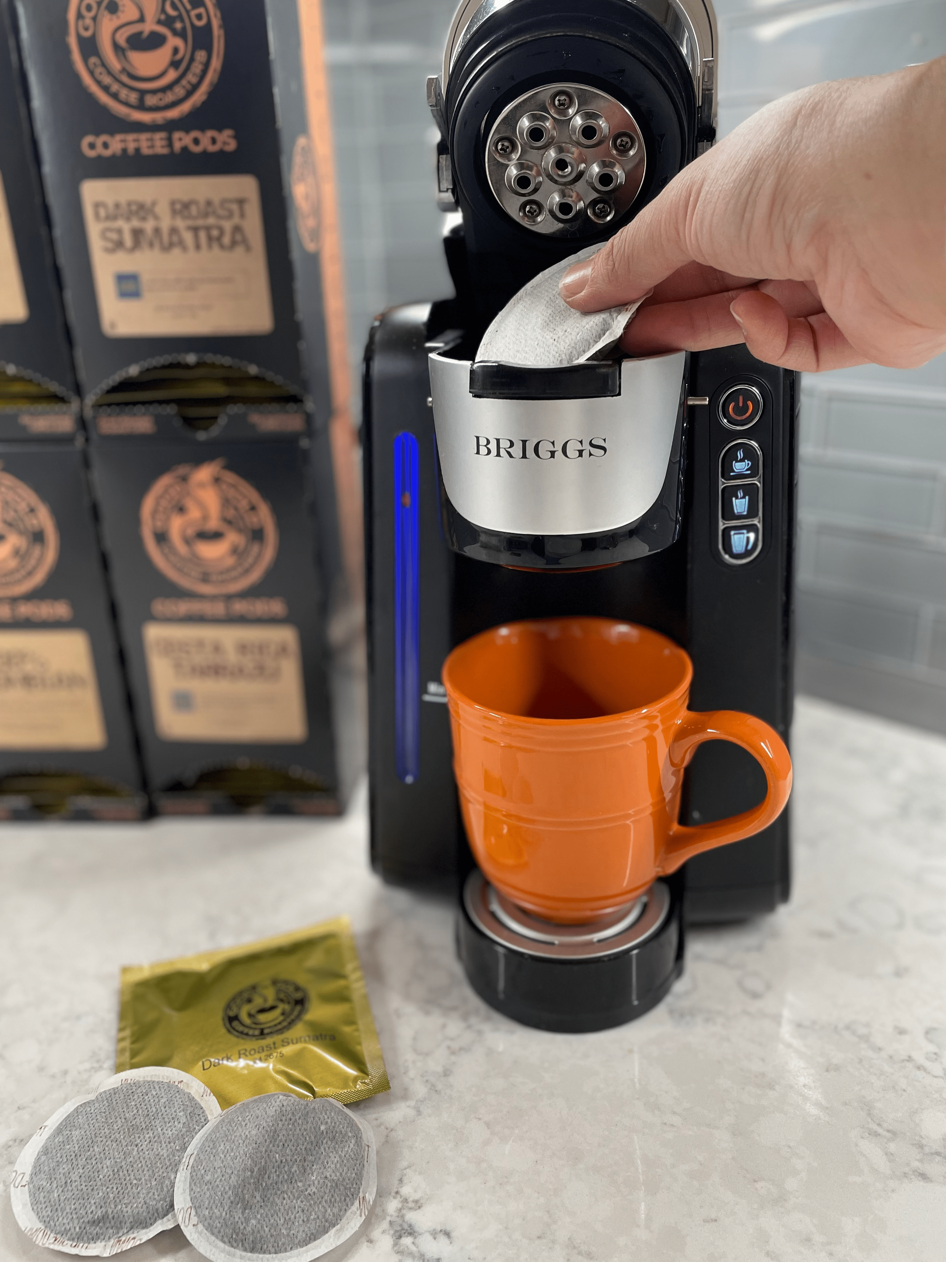 Briggs Soft Pod Coffee Pod Brewer