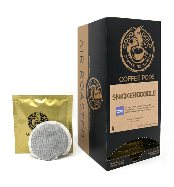 Snickerdoodle Coffee Soft Pods by Good as Gold | Single Serve - Coffee Pod | Good as Gold Coffee