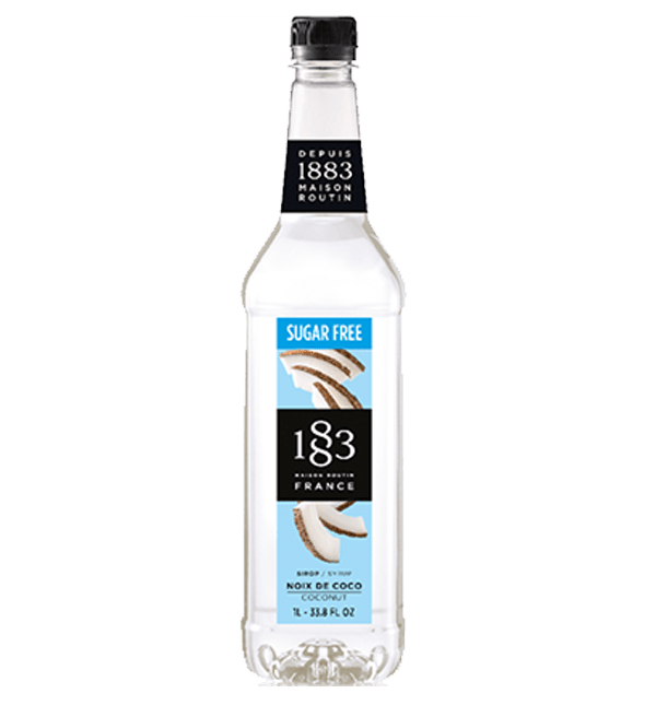 Sugar Free Coconut - 1883 Syrup (1L PET Plastic Bottle) by 1883 Maison Routin | 1883 - Syrup | Good as Gold Coffee