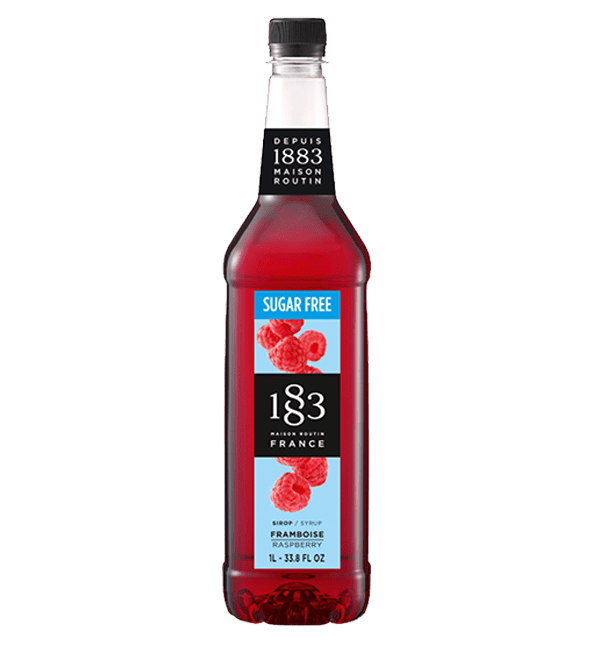 Sugar Free Raspberry - 1883 Syrup (1L PET Plastic Bottle) by 1883 Maison Routin | 1883 - Syrup | Good as Gold Coffee