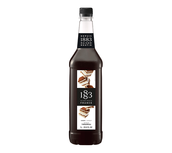 Tiramisu - 1883 Syrup (1L PET Plastic Bottle) by 1883 Maison Routin | 1883 - Syrup | Good as Gold Coffee