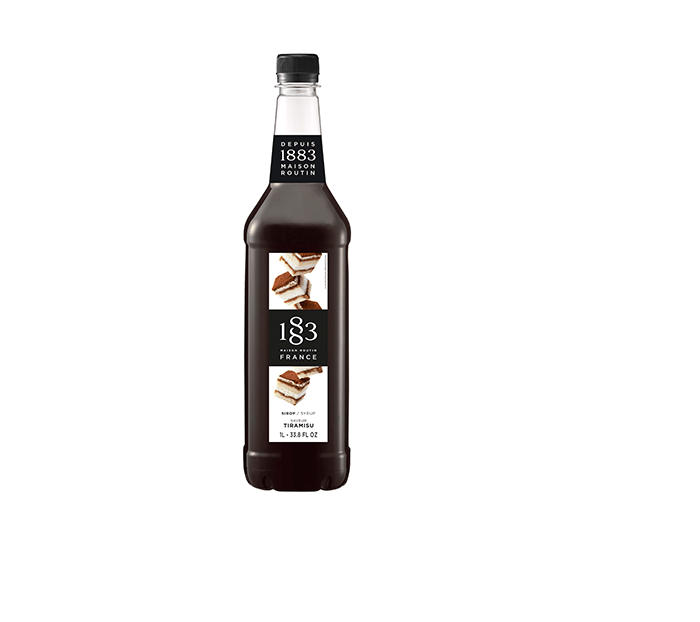 Tiramisu - 1883 Syrup (1L PET Plastic Bottle) by 1883 Maison Routin | 1883 - Syrup | Good as Gold Coffee