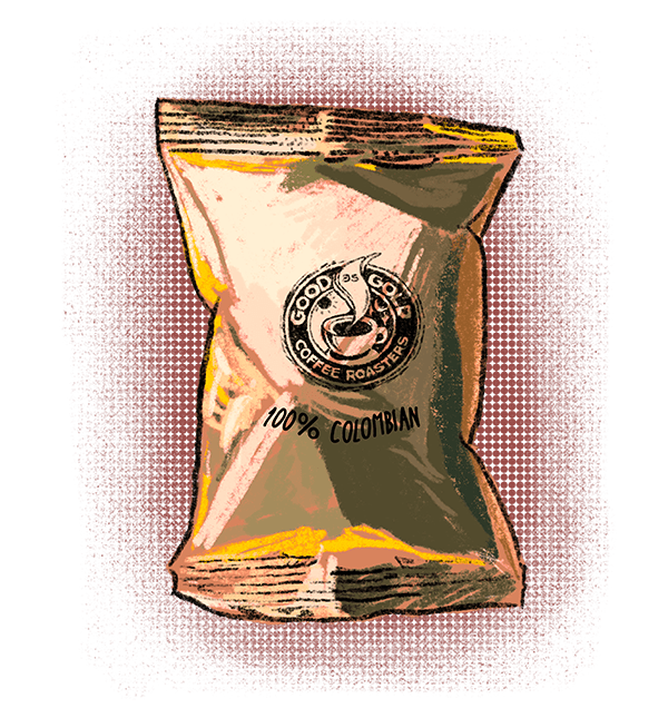 100% Colombian - 2.25oz ground coffee per pack by Good as Gold | Pre - Measured Coffee Packets | Good as Gold Coffee