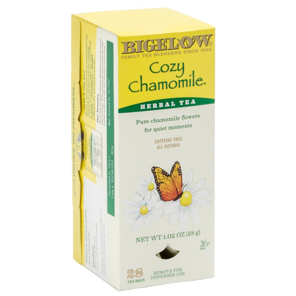 Cozy Chamomile Tea Bags by Bigelow Tea | Bigelow Tea - 28ct | Good as Gold Coffee