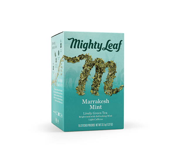 Mighty Leaf - Marrakesh Mint Tea Bags - 15 count – Good as Gold Coffee