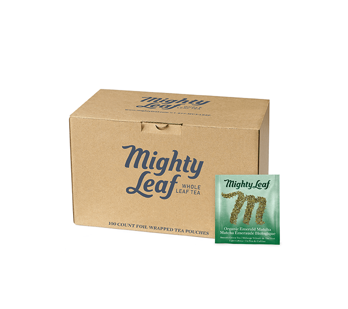 Organic Emerald Matcha Tea Bags by Mighty Leaf Tea | Mighty Leaf - 100ct | Good as Gold Coffee