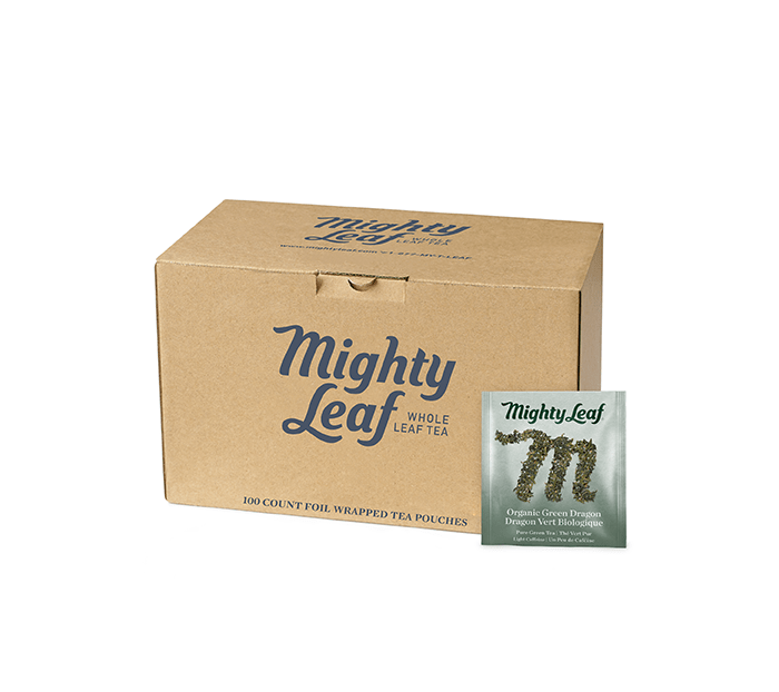 Organic Green Dragon Tea Bags by Mighty Leaf Tea | Mighty Leaf - 100ct | Good as Gold Coffee