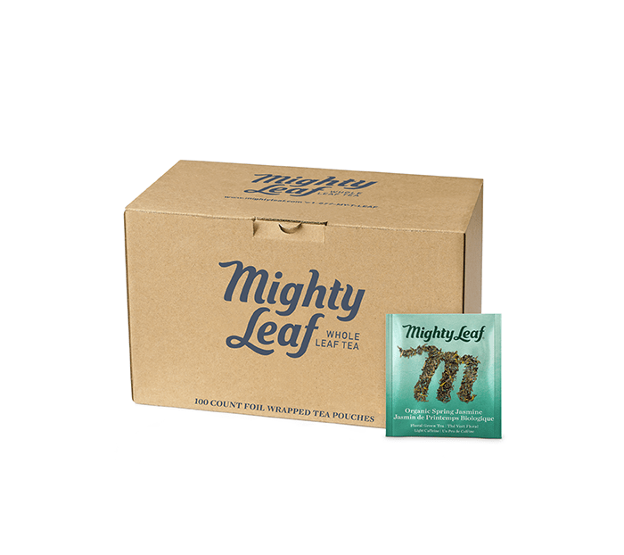 Organic Spring Jasmine Tea Bags by Mighty Leaf Tea | Mighty Leaf - 100ct | Good as Gold Coffee
