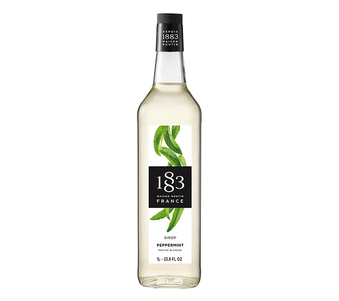 Peppermint - 1883 Syrup (1L PET Plastic Bottle) by 1883 Maison Routin | 1883 - Syrup | Good as Gold Coffee